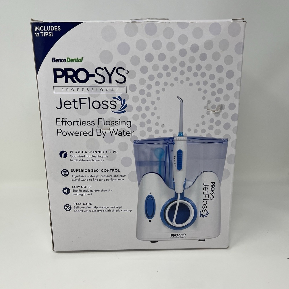PRO-SYS Jet Floss Professional Oral Water Flosser With 12 tips Benco Dental